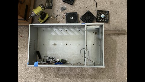 Crypto mining Server case restoration and modifications