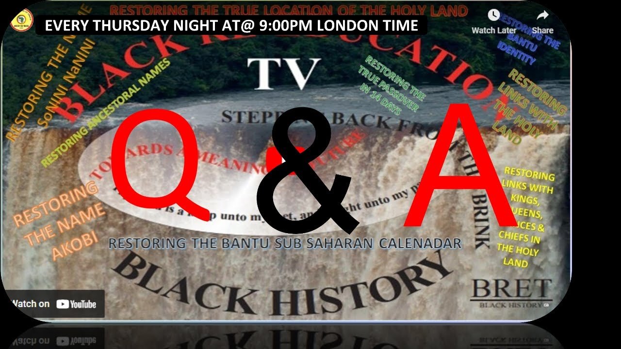 AFRICA IS THE HOLY LAND || Q and A with Umdala Nkosi Zoonaadh1 Wa Akobi || SEPTEMBER 25 Part 1