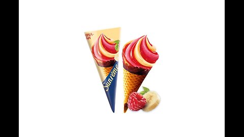Banana raspberry ice cream