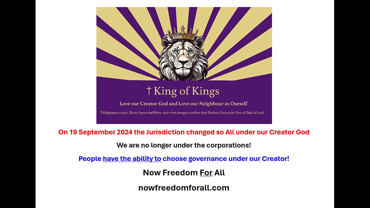 overview whole new system under our Creator God