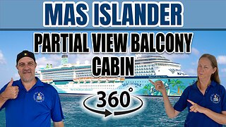 MAS Islander | Partial View Balcony Cabin 5228 360 Tour°