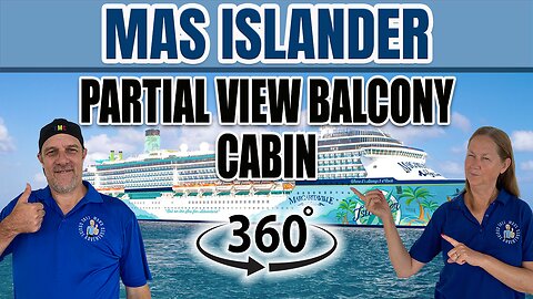 MAS Islander | Partial View Balcony Cabin 5228 360 Tour°