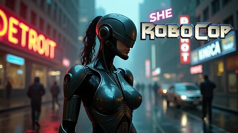 She Robocop 2032 - Welcome to the Future - AI-Generated Sci-Fi Superheroine