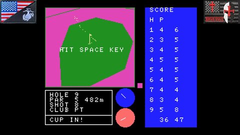 The Cutscene Project: "3-Dゴルフシミュレーション" [Cutscene #1a] (MSX1 - 1983) [JP Version]