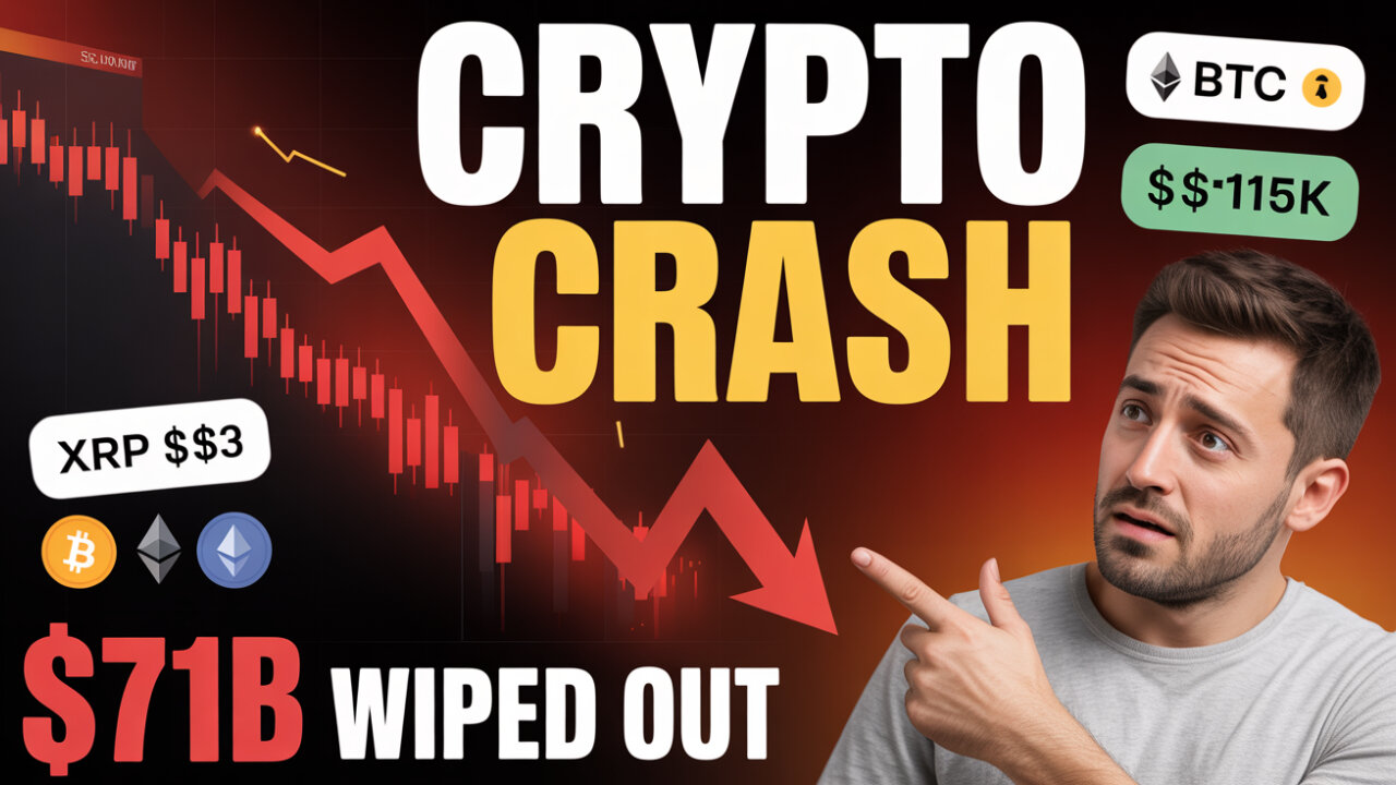 CRYPTO CRASH: $71 Billion Wiped Out - XRP Under $3, Bitcoin Below $115K