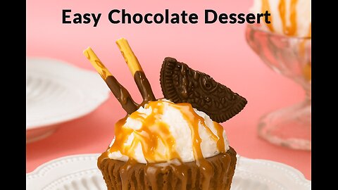 So Easy Chocolate Dessert Recipe #Short🍫✨⏱️