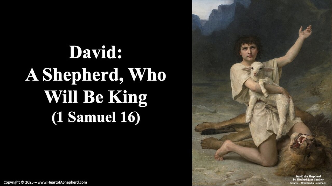David: A Shepherd, Who Will Be King (1 Samuel 16) A daily Bible study from www.HeartofAShepherd.com.