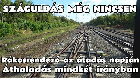 2025.07.28. Rákosrendező a nagy vágányzár utáni első nap. Száguldás még nagyon nincsen, talán később