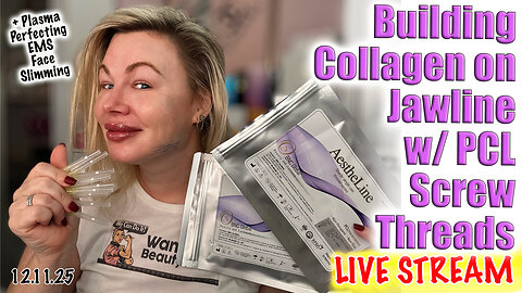 Live Building COllagen in my Jawline with PCL Screw threads, AceCosm! Code Jessica10 Saves you money