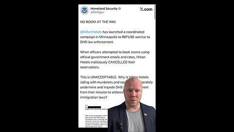 Hilton Hotel Denies Service to Immigration Agents