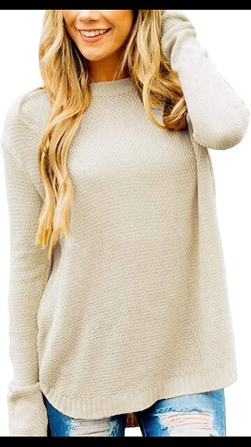 MEROKEETY Women's 2025 Fall Long Sleeve Oversized Sweater Tops