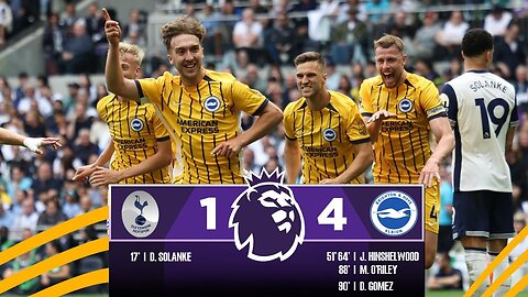"Brighton Stuns Spurs 4-1: Final Day Drama at Tottenham Hotspur Stadium!"