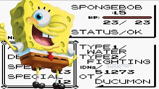 Pokemon SpongeBob - GB ROM Hack, SpongeBob SquarePants as a starter