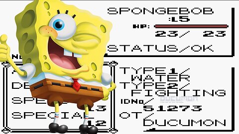 Pokemon SpongeBob - GB ROM Hack, SpongeBob SquarePants as a starter