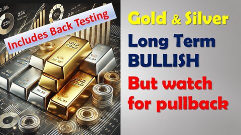 Gold & Silver Long Term BULLISH but watch for pullback
