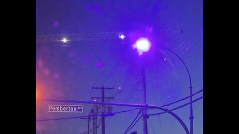 What's with the strange purple/blue street lights?