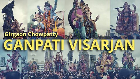 Ganpati Visarjan 2025 | Girgaon Chaupati Mumbai