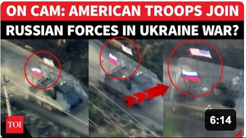 Russian Military Hoists American Flag On U.S. Military Carrier In Ukraine Just Before DC Meet