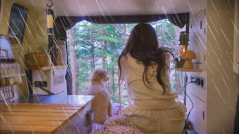 🌧 Car camping in the deep mountains where the wind and rain blow 🚙
