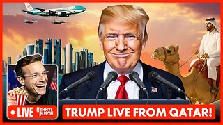 🚨Trump Calls Surprise LIVE Press Conference Right Now! Welcomed Like King to Qatar, Camel Motorcade