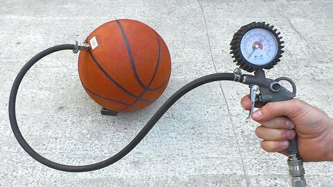 Experiment Air Compressor vs Basketball
