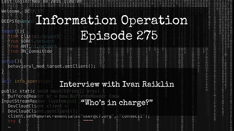 IO Episode 275 - Ivan Raiklin - Who's In Charge? 6/1/25