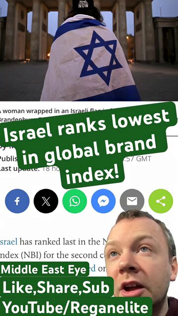 Israel ranks lowest in global brand index!