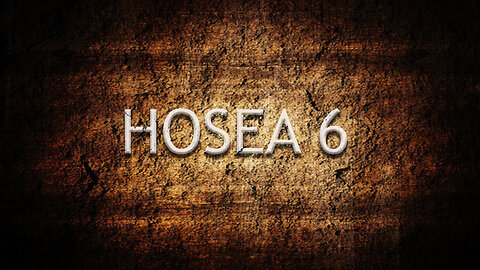 Hosea Chapter 6 | Pastor Anderson