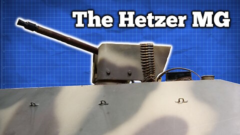 How does the Remote Control MG on the Hetzer Work?