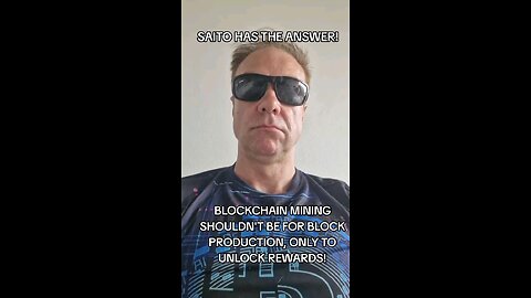 Blockchain mining isn't for block production, only to unlock the funds!