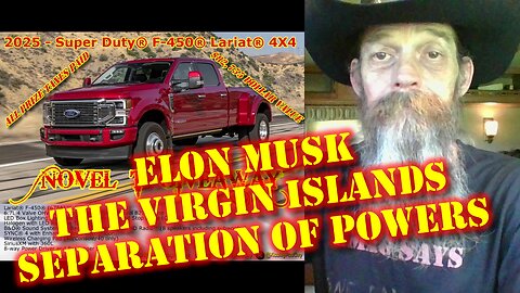 ELON MUSK - THE VIRGIN ISLANDS - SEPARATION OF POWERS