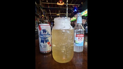 Pabst Smir at the bar