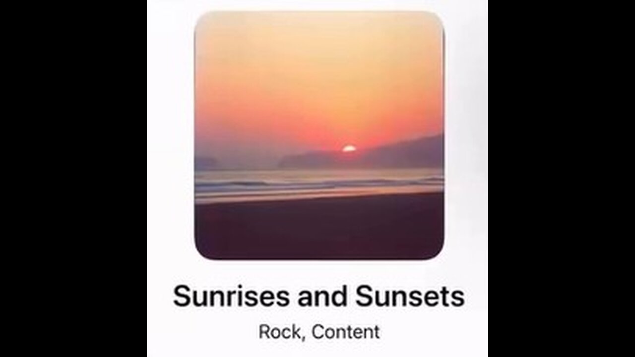 "Sunrises and Sunsets" - Lyric Factory (2025) - SONG VIDEO