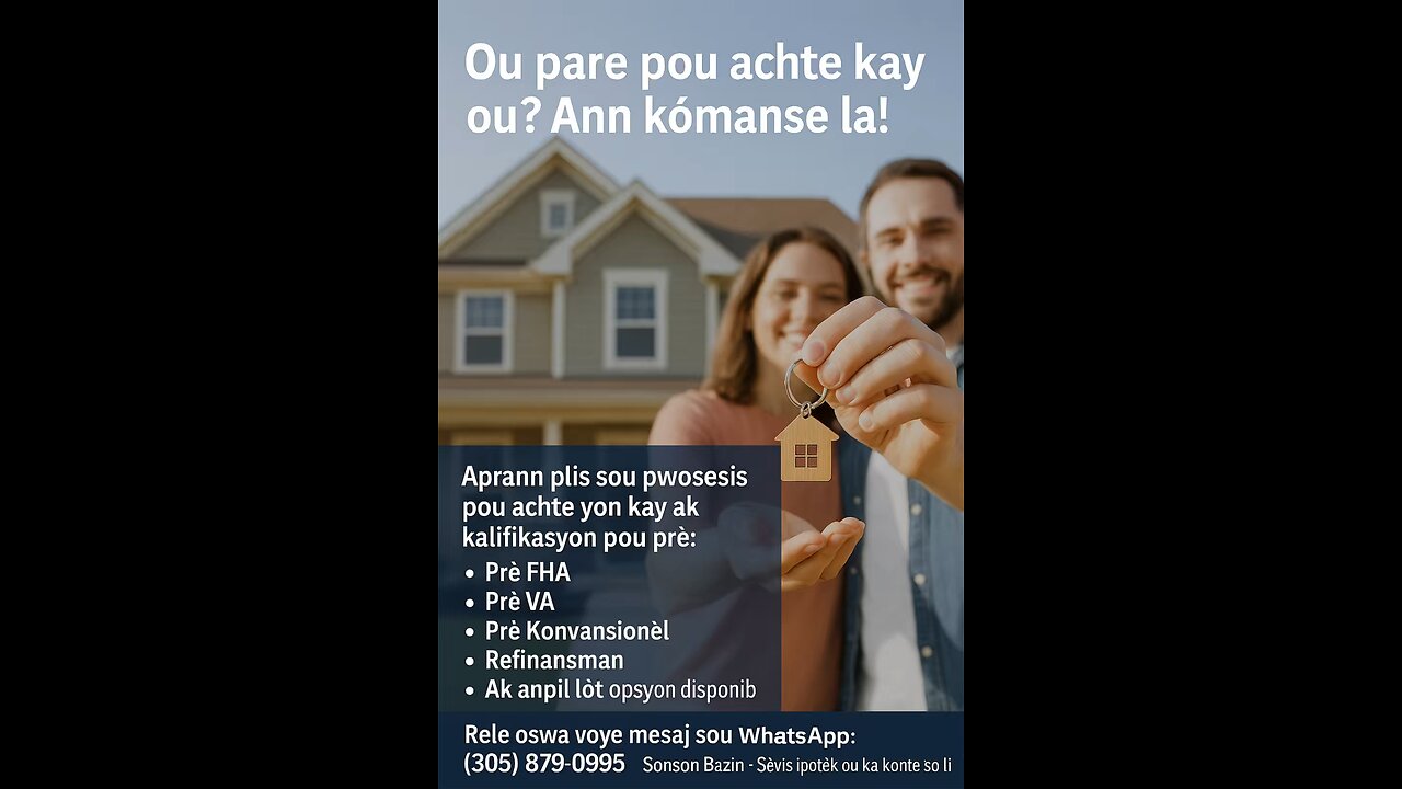 WhatsApp 3058790995 achte Kay pa w la #haitiancreole #mortgage