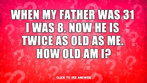 Do you know the answer to this riddle?