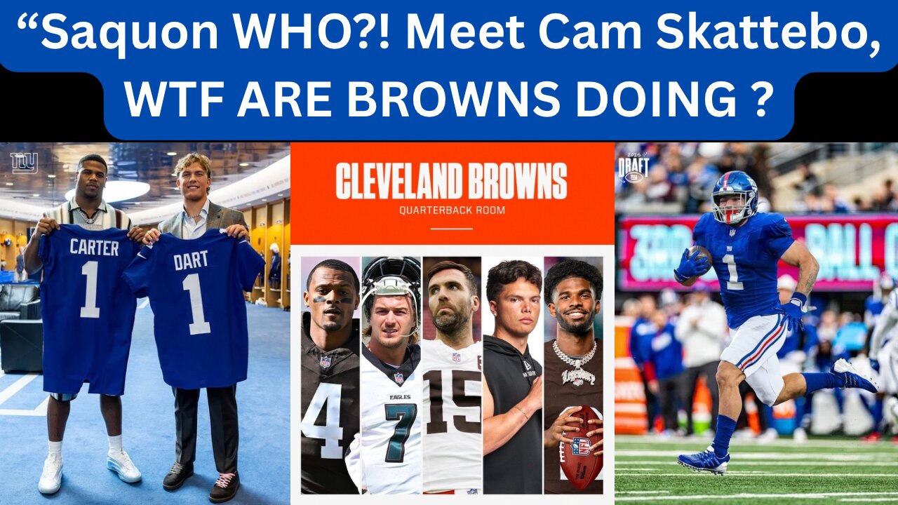 Unscripted Sportscast: SAQUON WHO? Meet Cam Skattebo, The Giants New Game-Changer!