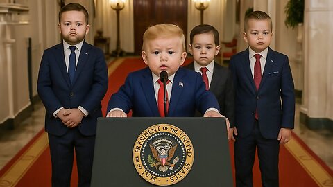 We Obliterated the Blocks!” – Baby Trump Declares War on Iran’s Toys 🎖️👶 | Full Crib Address