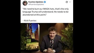 Nick Fuentes ~ Trump will understand only one way