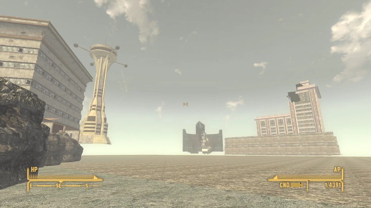 Fallout new vegas - Out of Bounds In The Tops Courtyard
