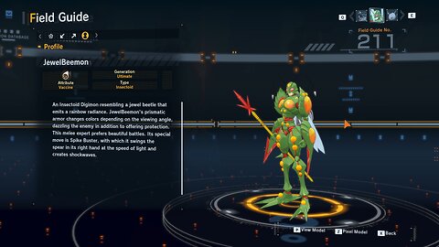 jewelbeemon all digivolution/de-digivolution/profile Digimon Story Time Stranger