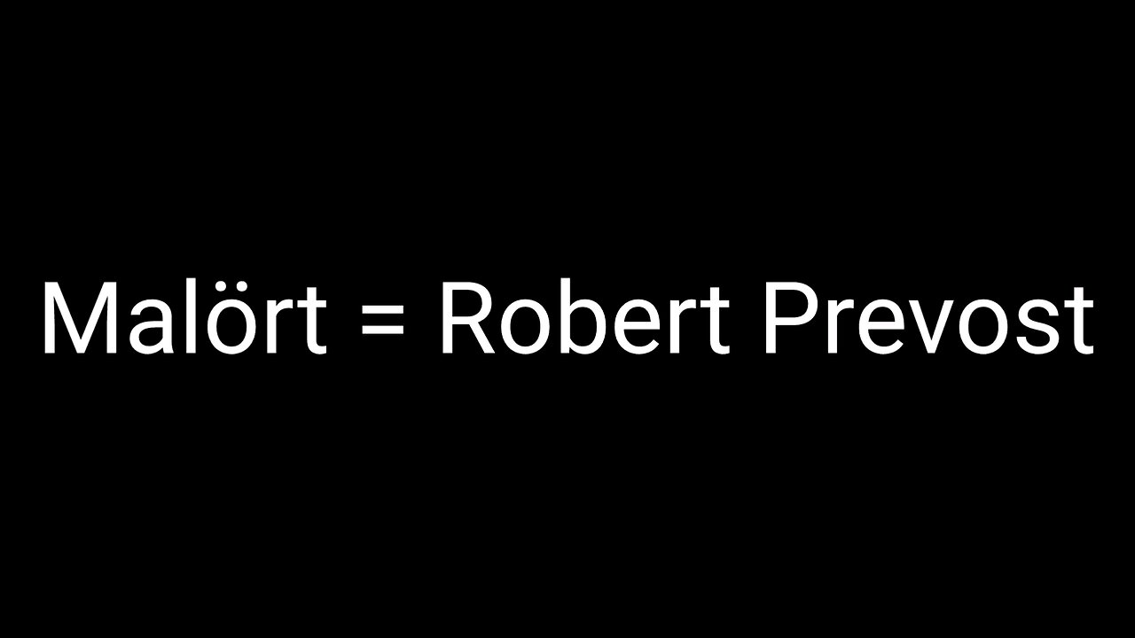 Malört = Robert Prevost