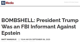 SPEAKER MIKE JOHNSON>President Trump Was an FBI Informant Against Epstein - ALSO Matt Margolis ARTICLE BELOW - 2 mins.