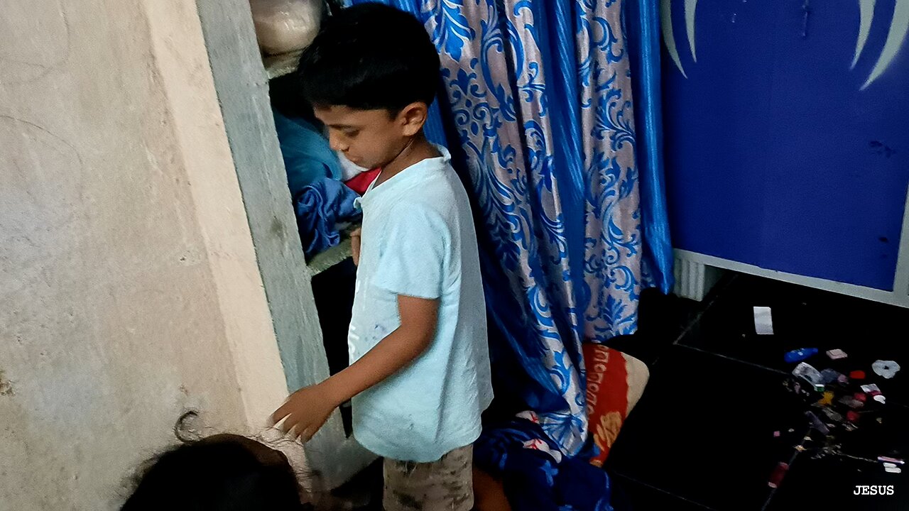 He is crying
