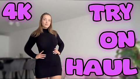 [4K] NEW TRANSPARENT DRESSES & Modelling | TRY ON HAUL with Becky