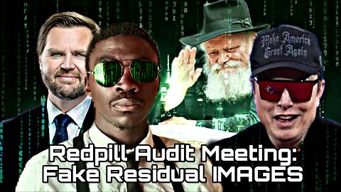 Redpill Audit Meeting: Elon Musk and JD Vance are Fake Residual IMAGES Created By The Agent Smiths