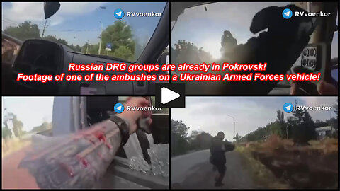Pokrovsk area: Russian DRG unit ambushes a Ukrainian vehicle with soldiers