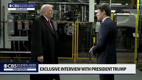 President Donald J. Trump's exclusive interview from Detroit with CBS