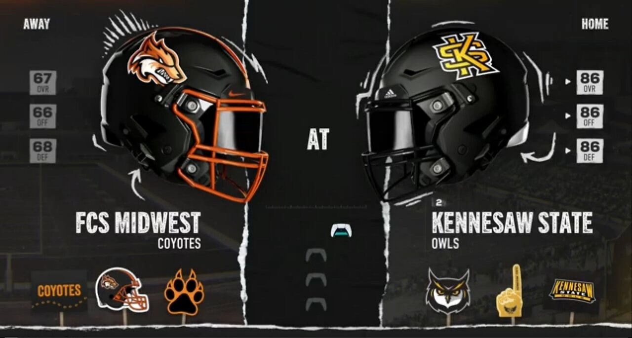 S3 Rebuild Kennesaw State vs FCS Game 1: Scary 1st quarter...