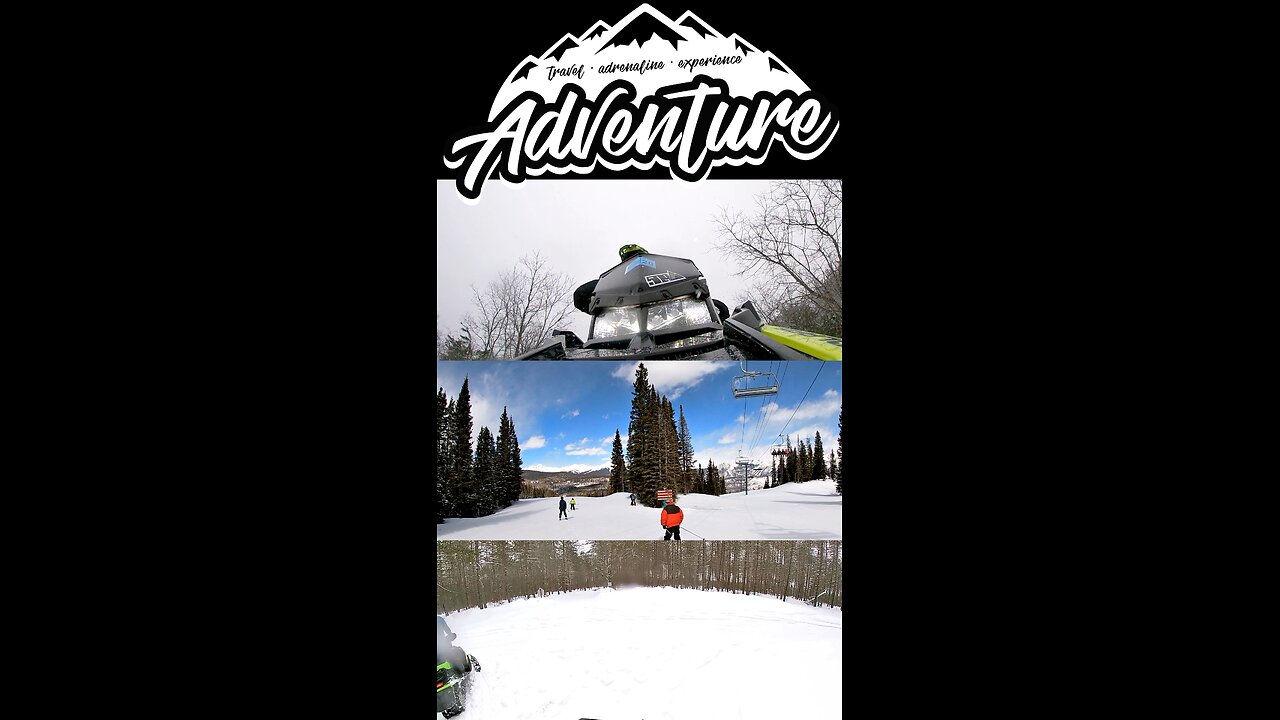 Snowmobiles Don’t Stop… Even for Skiers