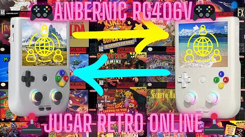 ANBERNIC RG406V: Cómo Jugar Juegos RETRO ONLINE 🎮🔥 (Guía Definitiva 2025) ✅⚡